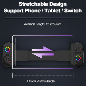 Controlador de juego inalámbrico BT D8 de moda para consola de interruptor Android IOS almohadillas de <span class=keywords><strong>Joystick</strong></span> de juego estirables con gatillo analógico Hall - Product Image 6