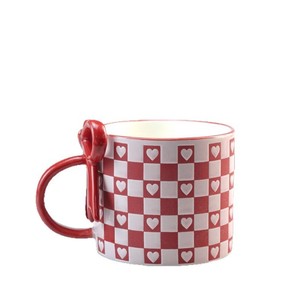 Tazza in Ceramica con Fiocco Squisito, Regalo per Ragazze, Tazza da Caffè di Tendenza con Design Accattivante - Product Image 4