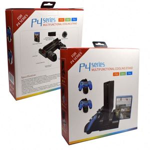 Support Vertical multifonctionnel ventilateur de refroidissement double contrôleur chargeur avec Interface USB pour <span class=keywords><strong>PS4</strong></span> PRO SLIM - Product Image 6