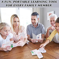 Enfants formant des cartes Flash de test d'éducation civique américaine ensemble combiné carte de guide d'étude de naturalisation avec 100 questions et réponses sur l'éducation civique américaine