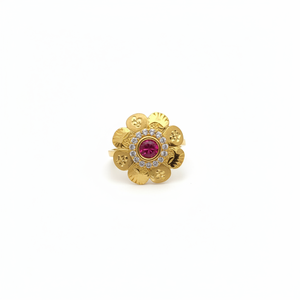 Gold Plated <b>Fine</b> <b>Ring</b> with Austrian Stone 11714336WHP Product - Product Image 2