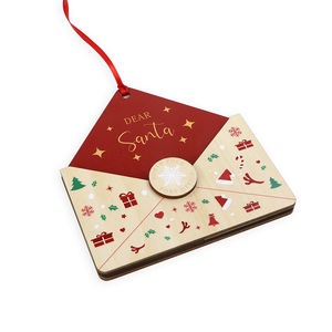 Lettera a Santa busta ornamento busta <span class=keywords><strong>di</strong></span> <span class=keywords><strong>legno</strong></span> per mettere la lista <span class=keywords><strong>di</strong></span> natale in Laser inciso ornamento <span class=keywords><strong>di</strong></span> natale - Product Image 3
