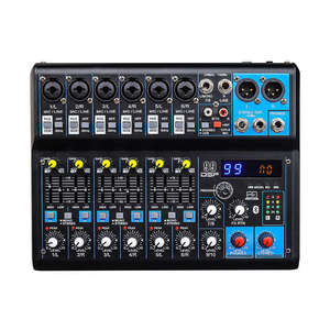 Mezclador de Audio Profesional de 12 Canales con Efecto de Reverberación 99DPS, <span class=keywords><strong>Bluetooth</strong></span>, USB, EQ y Tarjeta de Sonido de 48V - Product Image 3