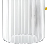 Carafe à eau transparente en verre borosilicate sans BPA pour café froid, jus et infusion de thé, idéale pour la maison et les restaurants