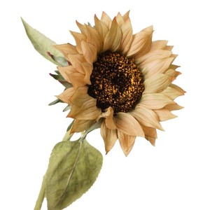 O-X947 Vente en gros de tournesols artificiels en latex de haute qualité, aspect réaliste, jaunes, blancs, oranges, pour la décoration de la maison et des mariages - Product Image 6