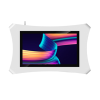 Mesa de Juego Digital con Pantalla Táctil, Diseño Curvo, Mesa Inteligente con Monitor LCD para Bares, Clubes y Villas Familiares