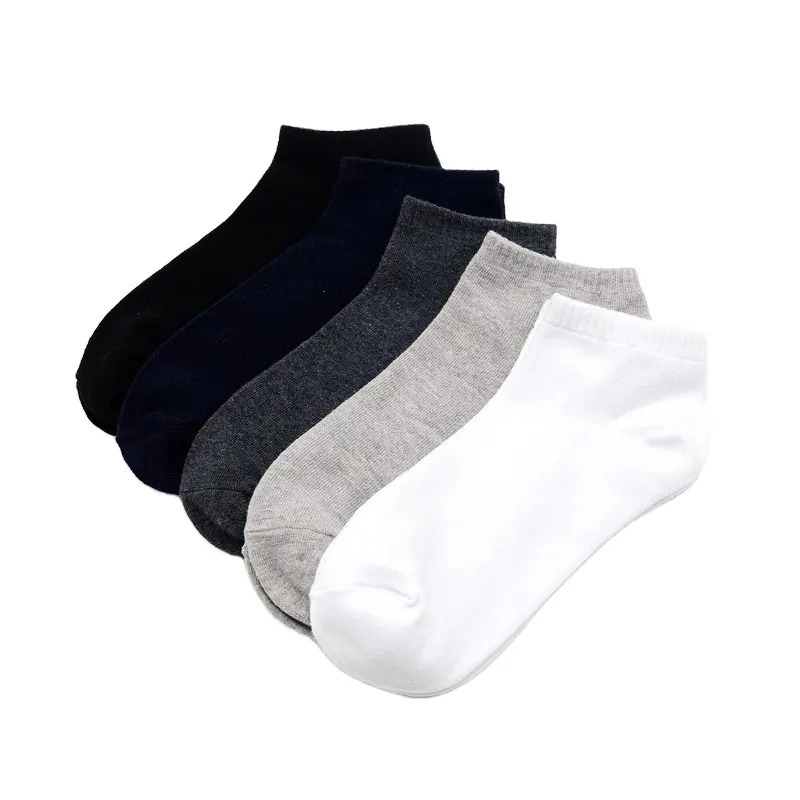 Chaussettes courtes blanches Extra grandes pour hommes, vente en gros, chaussettes d'été, collection