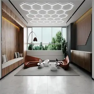 Lumières LED hexagonales de plafond pour l'atelier de détail de voiture et le nid d'abeille de garage