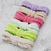 Olian personnalisé de haute qualité 0.7CM de large décontracté toile baskets doux moelleux plat lacets polyester peluche fourrure lacets paire