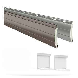 Lames en alliage d'<span class=keywords><strong>aluminium</strong></span> et mousse PU de 45 mm pour volets roulants insonorisants, durables, écologiques, faciles à nettoyer, pour supermarchés - Product Image 1