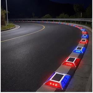 Détacheur de voie optique double face en aluminium robuste, borne solaire routière pour la guidage d'entrée en rondelée - Product Image 4