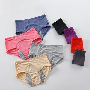 Women Underwear Leak-proof Breathable Menstruation Briefs Extra