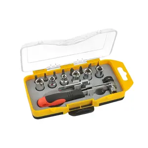 China Good Supplier 16pc Multi-Bits Ratchet Socket Screwdriver Set