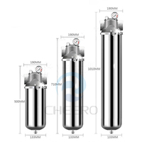 Filtro Jumbo de 10 Polegadas em Aço Inoxidável para Alta Pressão Industrial, Pré-Filtro de Sedimentos de Núcleo Único 10"x2.5"