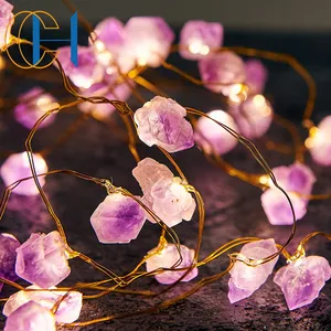 C & H 2023 güzellik peri LED dize ışıkları asılı kristal dize ışık taş ışıkları