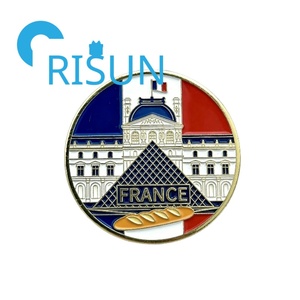 Pièces <span class=keywords><strong>de</strong></span> monnaie personnalisées en métal émaillé 3D, souvenirs <span class=keywords><strong>de</strong></span> Paris, France, pour cadeaux et défis, vente en gros - Product Image 6