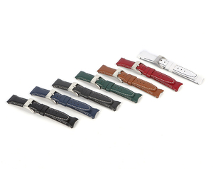 Bracelet en cuir à dégagement rapide de 20 mm, design tendance, plusieurs couleurs, bord rembourré, doublure en cuir végétal tanné, un fixe, un mobile - Product Image 3