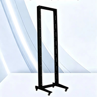 Baie de serveur mobile 19 pouces à double colonne, monorail, ouverte, en acier laminé à froid SPCC, profondeur 120 mm, 47U 550*2200*120MM