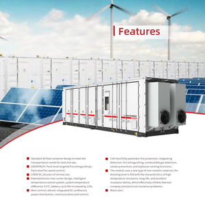 30ft 1500V DC hava soğutmalı ESS konteyner 280Ah Li-Ion paketi 1000kw nominal çıkış gücü 200 + projeler güneş bitkileri/rüzgar çiftlikleri Lifepo4 - Product Image 3