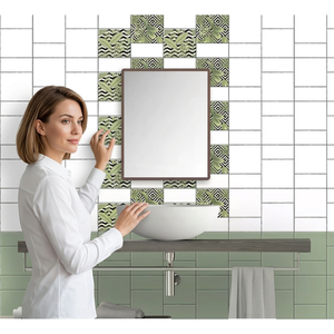 Azulejos de Pared de Cerámica Digital Modernos de 300x450 mm, Superficie Brillante Resistente al Agua y al Desgaste, Diseños Gráficos para Decoración del Hogar - Product Image 6