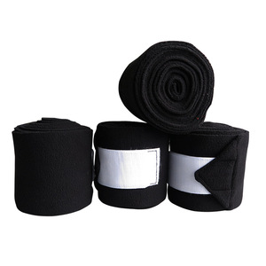 Vendaje elástico para pierna de <span class=keywords><strong>caballo</strong></span>, elástico, <span class=keywords><strong>Polo</strong></span> ecuestre, vendaje para piernas, grueso, paquete de 4 Uds. - Product Image 3