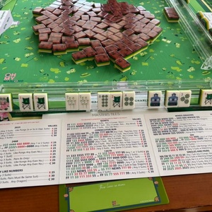 Jeu de Mahjong américain, 160 tuiles, jeu de Mahjong professionnel en acrylique avec logo personnalisé, jeu de tuiles de Mahjong portable pour adultes - Product Image 2