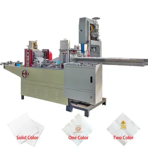 Two colours table napkin tissue machine serviette napkin machine equipment for the production of napkins