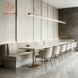 Set di Tavoli e Sedie in Marmo per Caffetteria e Ristorante, Divano e Panche per Ristorante - Product Image 6
