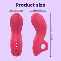 Vibrador Ergonómico Curvo con Funda para Dedos, Estimulador de Punto G y Punto A, Masajeador de 10 Frecuencias, Juguetes Sexuales
