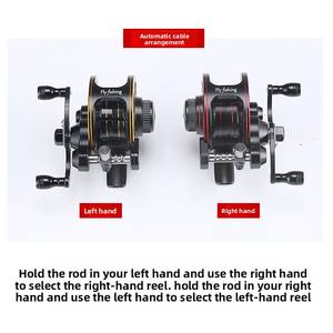 Carrete de pesca con mosca de arrastre frontal de doble velocidad de Metal completo Morica para pesca en hielo y roca al por mayor del fabricante - Product Image 3