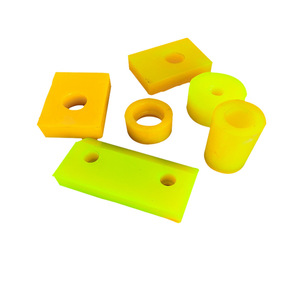 321 Polyurethane Shock Absorber Parts Custom Made Wear Resistant Anti Collision <b>Blocks</b> Yellow PU <b>Rubber</b> Components - Product Image 1