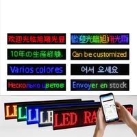Pantalla LED RGB a Todo Color, Letrero LED Programable con Mensajes Desplazables, Tablero de Visualización LED Digital, Tamaño Personalizable