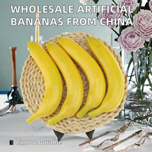 Vente en gros usine de bananes et fruits en résine, aliments artificiels en plastique simulés pour mariages, fabriqués en Chine - Product Image 2