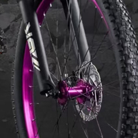 Vélo équipé d'un anneau de roue en alliage d'aluminium Plus 26 175 14gx36h, pneu élargi et épaissi, anodisé violet, antidérapant