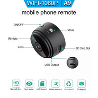 Kamera HD 1080P IR Penglihatan Malam Kamera Keamanan Nirkabel Aplikasi Remote Control Kamera Kecil dengan WIFI