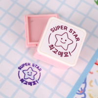 Bouton poussoir timbre Journal timbre personnalisé unique Mini clavier timbre Kawaii stationnaire bureau timbre bricolage Journal timbre