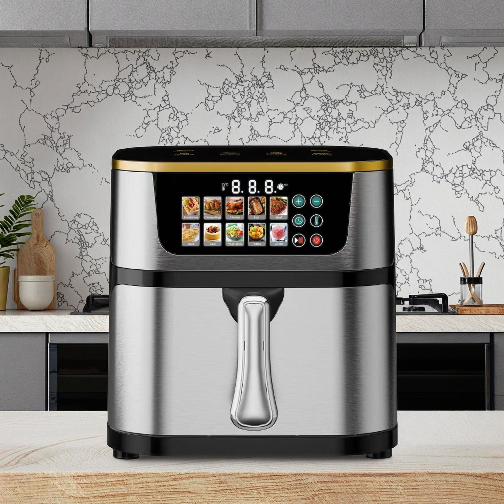 New 1400W 8 Litre Oil Free Kitchen Healthy Smart Heating Air Fryer