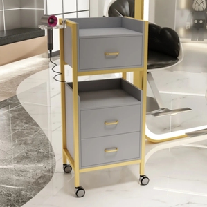 Barber Furniture Hair Salon Trolley Beauty Cabinet Salon Trolley Multi-functional Shelving <b>Tool</b> Cabinet Salon <b>Stations</b> - Product Image 4