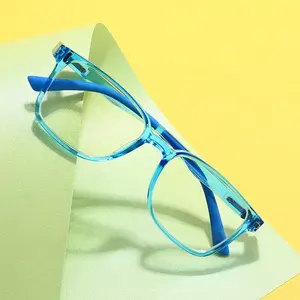 Sunbest 8501 Eyewear 360 Degree Rotation Spring Hinge TR90 Eyeglasses Frames Kids Anti Blue Light Blocking Glasses