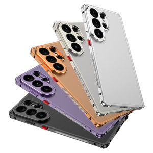 Coque de protection antichoc en métal de luxe pour Samsung Galaxy S26 S25 Ultra, cadre en alliage d'aluminium ultra-fin, avec grille de refroidissement et protection d'objectif - Product Image 4
