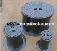 Boîtes de vanne Hebei SHENGRI en fonte ductile, boîtes d'hydrant, couvercles de compteur d'eau sur mesure, surface peinte au bitume noir EN124