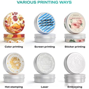 Private Label <b>Aluminum</b> Deodorant Jar Screw Cap Custom Screen Printing Cosmetic <b>Container</b> - Product Image 6