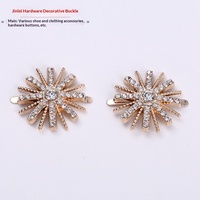 Clip décoratif pour chaussures SF Snowflake Rhinestone, boucle pour chaussures femme, accessoires pour chaussures, ornement floral, 2,5-3,5 cm, couleur personnalisée