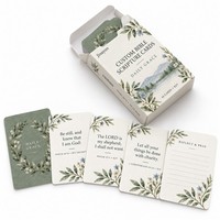 Cartes de versets bibliques personnalisées Daily Grace KJV avec design botanique en aquarelle et espace de réflexion