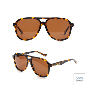 Lunettes de soleil carrées modernes unisexes pour un style urbain, monture bleue claire, verres dégradés fumés, esthétique minimaliste, service OEM - Product Image 4