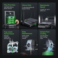 Imprimante 3D Ender-3 V3 Plus automatique, nouvelle, garantie 1 an, performances de pointe, refroidissement instantané des pièces, USB/WiFi, CoreXZ, PLA