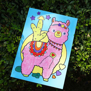 Kit de pintura de tablero de papel preimpreso divertido a granel 6 colores 3 piezas imagen por números Kit de pintura juguete - Product Image 5