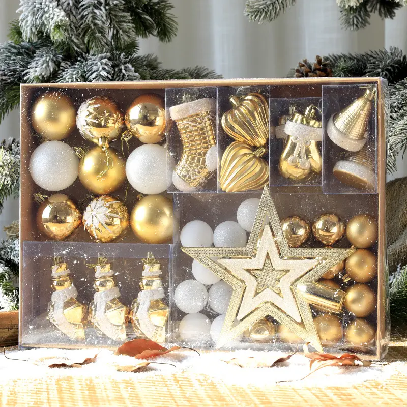 Benutzer definierte Behänge Handgemalte Luxus gedruckt neue Weihnachts produkt Ornamente Kunststoff kugel für Baum dekoration