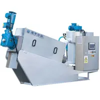 Waste Water Treatment Plant Sludge Dewatering Screw Press Machine