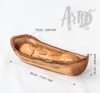 Panier à pain artisanal en bois d'olivier rustique ArtisRaw, sculpté à la main, touche naturelle, objet d'art fait main, support à pain de collection